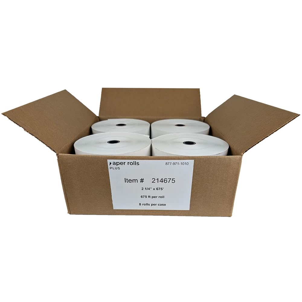 ATM Thermal Paper for Genmega GT3000, G2500, GT5000-2 1/4" x 675' - 8 rolls/case
