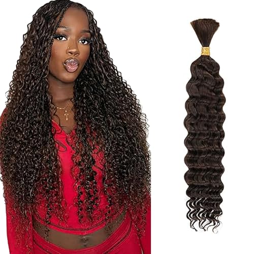 Mèches Deep Wave Boho Braids couleur chocolat pour un style tressé bohème naturel au quotidien