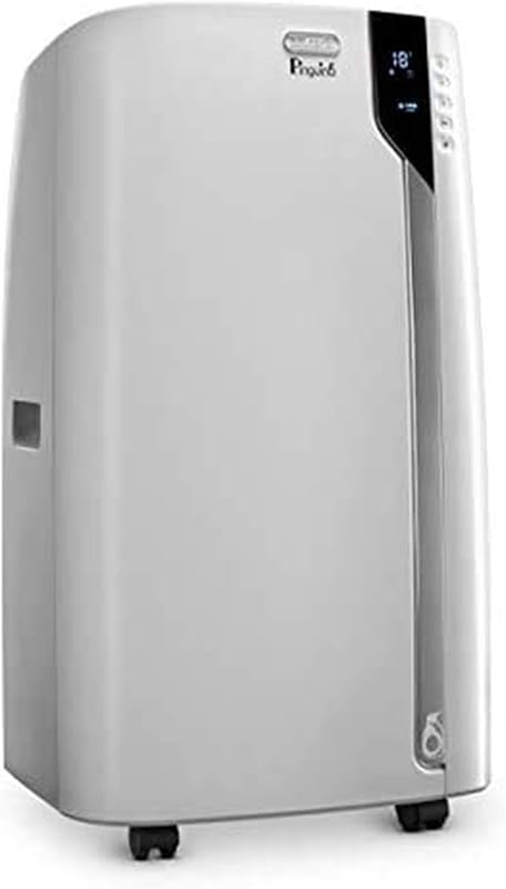 DeLonghi PAC360LVYN WH Pinguino Aire acondicionado portátil en color blanco con potencia de refrigeración de 6800,0 BTU, control remoto, deshumidificador y diseño portátil