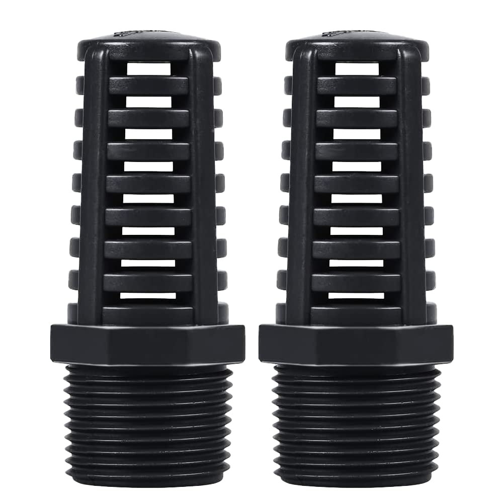 3/4 Inch Threaded Suction/Overflow Strainer, Screen Strainer 3/4 Inch (2 Pieces)
