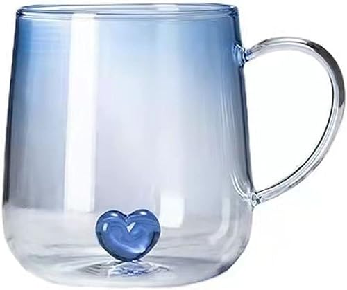 Scizorito Taza de café 3D de cristal de cristal con plantas de animales, taza de deseos como regalo, tazas de fiesta de oficina para capuchino de