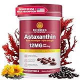 Astaxanthin 12mg – Natural Astaxanthin from Haematococcus Pluvialis, Triple Strength Antioxidant Supplement for Eye, Skin, Joint & Immune Support, Non-GMO, Gluten Free, 120 Softgels
