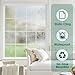 Coavas Window Privacy Film Frosted Glass Window Film Decorative Static Window Cling Sun Blocking Heat Control Removable Home Window Tint Film Privacy for House Bathroom Door (17.5 x 78.7 Inches)