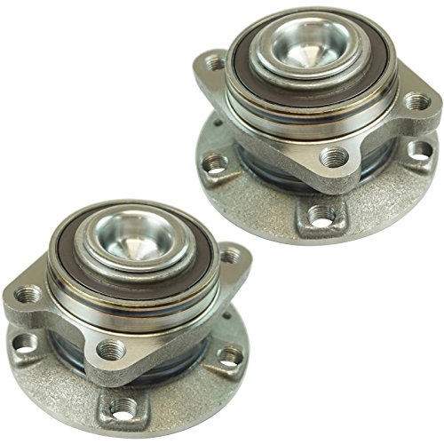 Image of TRQ 2 Piece Rear Wheel Bearing & Hub Assembly Set Compatible with 2006-2011 Audi A6