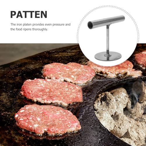 Cabilock 5pcs Stainless Steel Burger Press Tool Hamburger Patty Maker Easy to Clean Grilling Accessory for Shaped Patties for BBQ Thickness