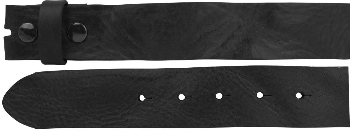 BELTINGER Wechselgürtel aus Vollrindleder Used-Look mit Druckknöpfen 4 cm | Druckknopf-Gürtel für Damen Herren 40mm | Leder-Gürtel Vintage-Look ohne Schnalle
