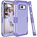 Galaxy S8 Plus Case, KAMII 3in1 [Shockproof] Drop-Protection Hard PC Soft Silicone Combo Hybrid Impact Defender Heavy Duty Full-Body Protective Case Cover for Samsung Galaxy S8 Plus (Light Purple)