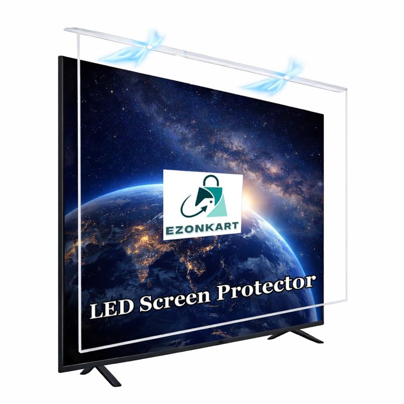Image of 55 Inch Acrylic TV Screen Guard | 3mm Thickness, 9H Hardness, HD Clear Protector for LED, LCD & Smart TVs