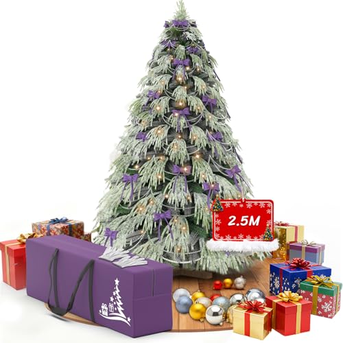 Huracan Künstlicher Weihnachtsbaum 250cm mit LED & Schneeflocken,...