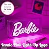 Barbie LED Neon Light - Officially Licensed Free Standing or Wall Mountable Pink Light Sign - Play Makeup Room Accessories & Decor for Bedroom| Paladone #1