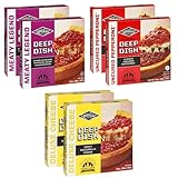 Gino's East Deep Dish Frozen Pizzas Variety Pack - Meaty Legend - Classic Uncured Pepperoni - Cheese...
