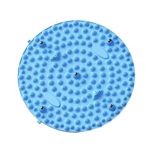 Generic Foot Massage Pad Foot Massager Mat Non Slip Flexible Massage Pad Office Standing Desk Mat for Indoor Elderly, Blue