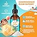 Tatavonix Zeolite Detox for Kids & Adults, Zeolite Drops with 300mcg Vitamins B12 & D, 300mg Chlorella,10 Billion CFU Probiotics & Prebiotics to Support Gut, Immune & Energy, Strawberry Flavor, 60ML