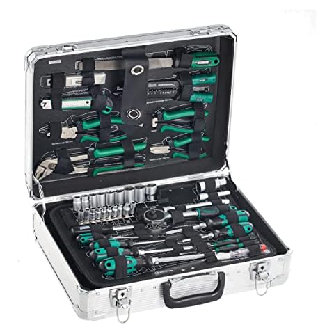 Brüder Mannesmann M29075 Alu-Werkzeugkoffer bestückt, 108-tlg Cover