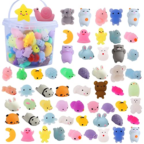 BINGCUTE 72   峭 KAWAII SQUISHY ANIMALS FOR PARTY FAVORS CLASSROOM PRIZE PINATA Ȱ ʷ FIDGET TOYS PACK BULK SQUISHIES 峭  ҳ ҳ ũ Ÿŷ ߷Ÿ 