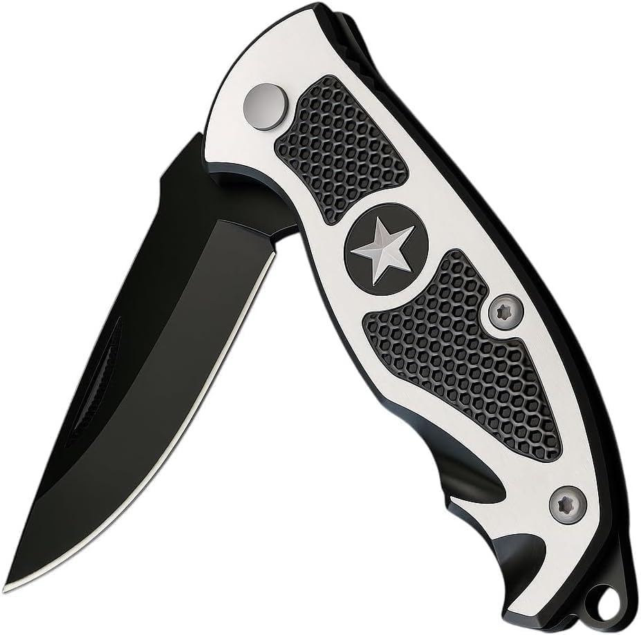 Image of Star Shield Manual Foldable Knife for Vegetables, Fruits Cutting. Carbon Steel Multipurpose Utility Knives for Kitchen. Razor sharp Blade Chef Knife