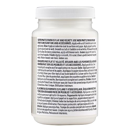 Image of Mod Podge Super Matte, Premium All-in-One Glue, Sealer, and Finish, 8 fl oz, CS27596, 8 oz (236 ml) (Pack of 12)