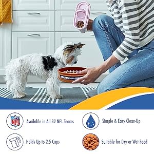 NFL Super-Bowl - Seattle Seahawks Slow Feeder Dog Bowl. Football Design Slow Feeding Cat Bowl for Healthy Digestion. Non-Slip Pet Bowl for Large & Small Dogs & Cats NFL Super-Bowl – Seattle Seahawks Slow Feeder Dog Bowl. Football Design Slow Feeding Cat Bowl for Healthy Digestion. Non-Slip Pet Bowl for Large & Small Dogs & Cats