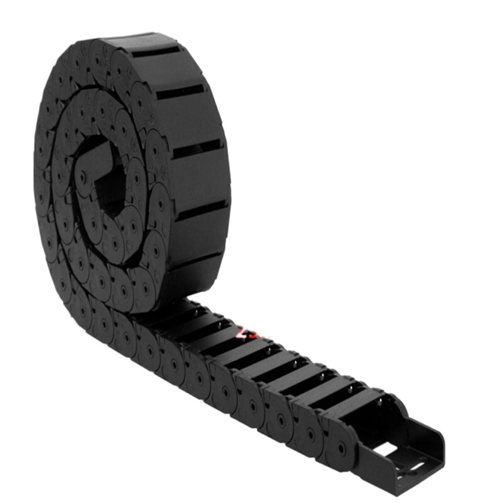 1PCS 1m Länge Lange Schwarz Nylon Kunststoff Drag Kette Brücke Übertragung Kette for Maschine Tank Kette(10x15 mm)