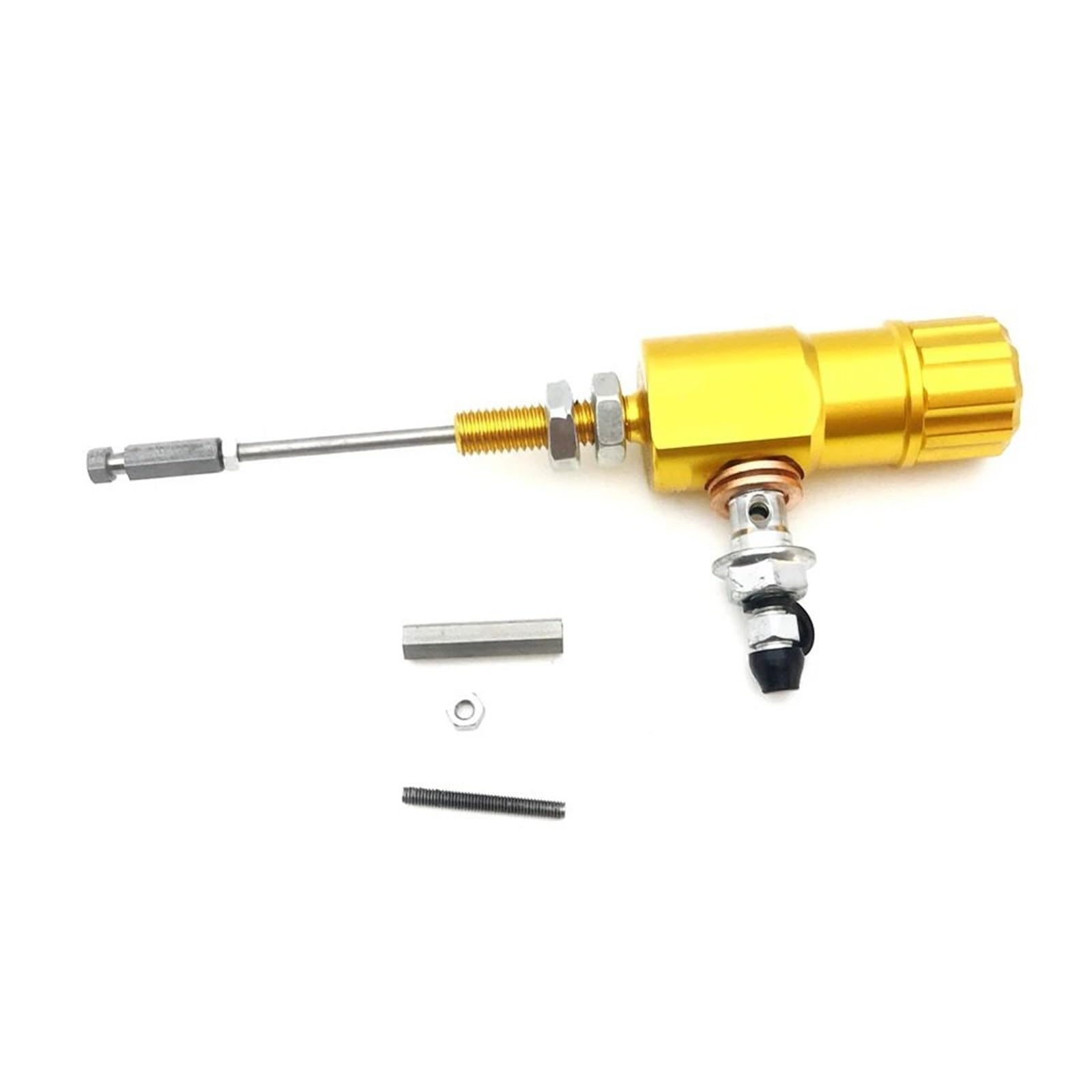 Motocykl sprzęgło hydrauliczne Uniwersalny tłok 14 x 23 mm, hydrauliczny ręczny cylinder główny sprzęgła motocyklowego, system tłokowy, wydajna pompa transferowa(Green)
