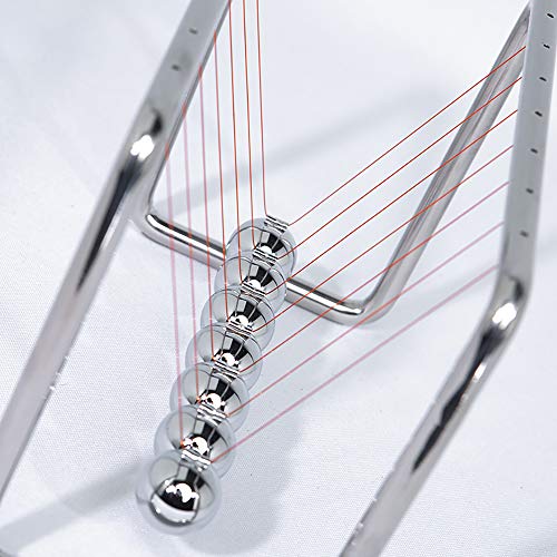 Image of CERROPI Newtons Cradle Pendulum with 7 Balls, Classic Swing Newton Balance Ball, 30+ Sec Swingtime, Science Physics Gadget, Desk Toys & Office Gadgets for Desk Decorations