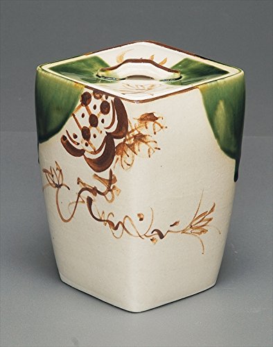 Oribe Mizusashi Tea Ceremony Water Container