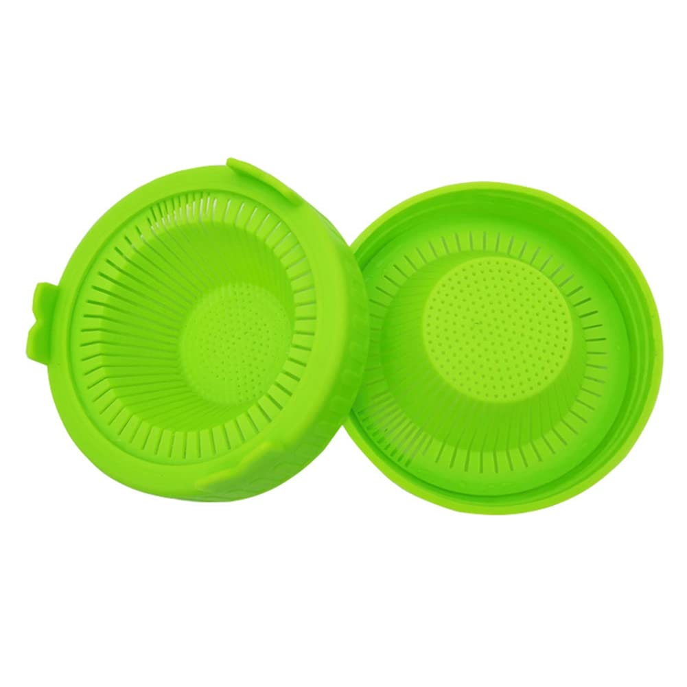 CTRLZS 6PCS Sprouting Kit Sprout Jars Lids Mesh Lids for Wide Mouth Jars Indoor Microgreens Plants Growing Screen,A