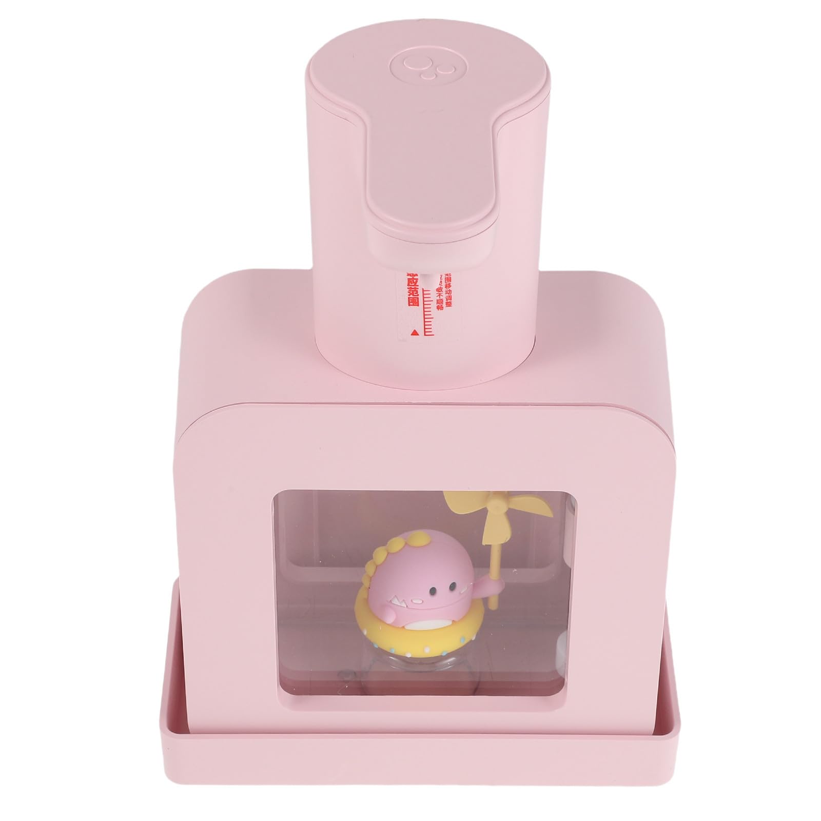Dispensador de Jabón Líquido para Manos Automático sin Contacto, Dispensador Automático de Jabón, Abs Rosa, de Sobremesa, para Baño y Oficina