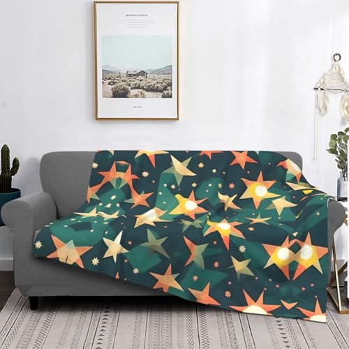 Couverture de lit Atomic Stars EdWal en microfibre imprimée rétro douce - 5