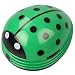 Mini Portable Handheld Cordless Tabletop Crumb Sweeper Desktop Dust Vacuum Cleaner Cute Beetle Ladybug Battery Operated (Green)