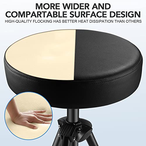 Noeler Universal Drum Throne Stool Metal Professional Drum Seat Sponge Padded For Kids&Adult With Anti-Slip Feet #TOP2