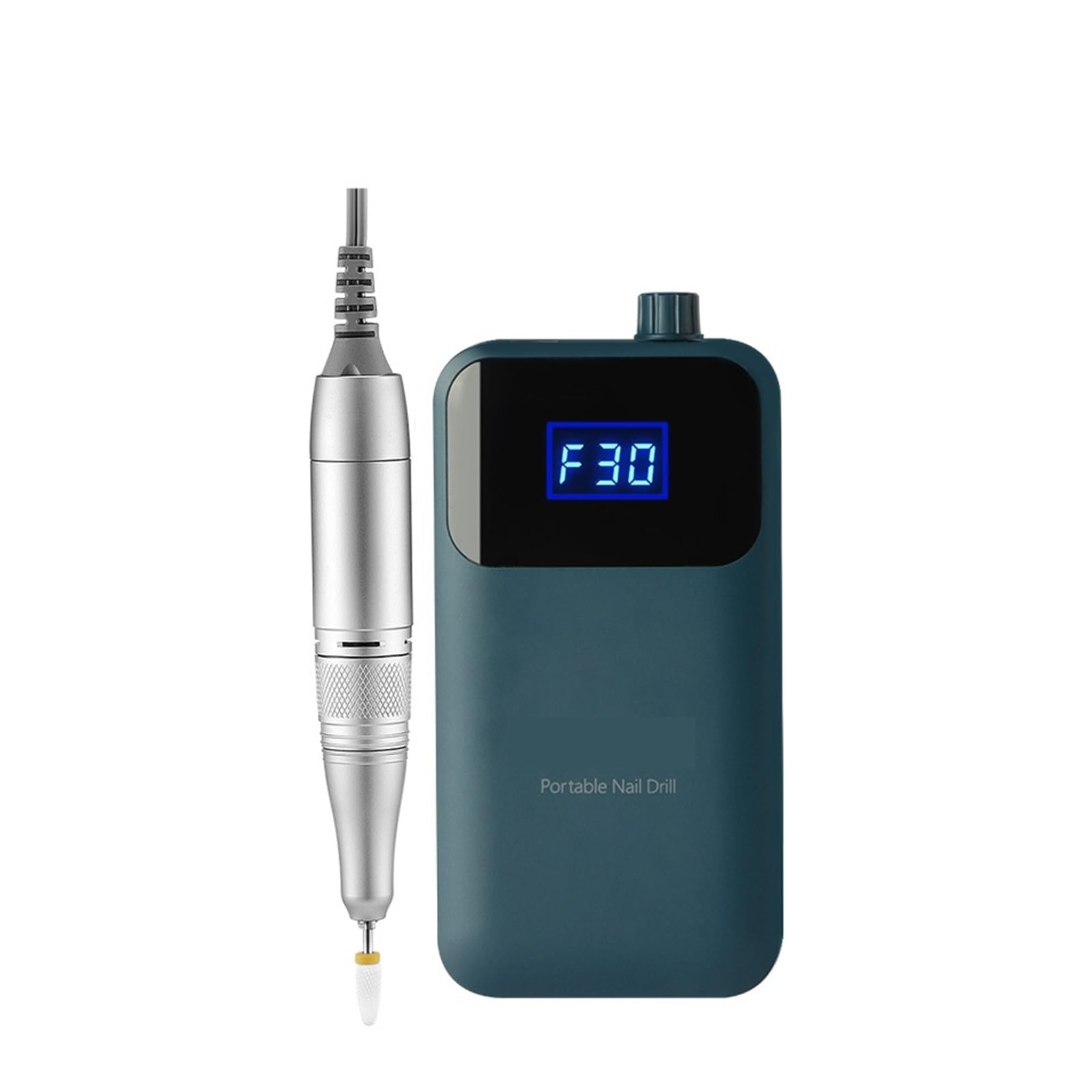 Fresa per Unghie, Trapano for Unghie Elettrico, Trapano for Unghie 30000 RPM con Display LCD, solvente for Smalto for Unghie Remover for Smalto for Unghie(Groen)