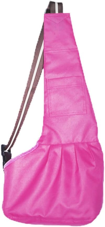 Pineocus Pet Dogs Sling Carrier Bag (Pink, S)