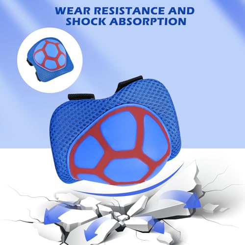 image for SAMIT Knee Pads for Kids 3-8 Years Boys Girls Protective Gear Set Todd