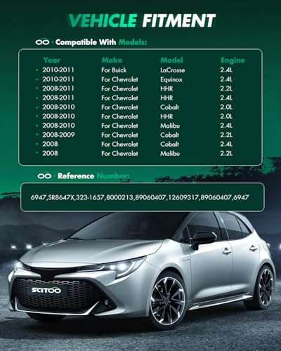 Image of SCITOO Motor Starter for 6947 SR8647X Starters Fit for Buick for LaCrosse 2010-2011, for Chevrolet for Cobalt 2008-2010, for Chevrolet for Equinox 2010-2011, for Chevrolet for HHR 2008-2011