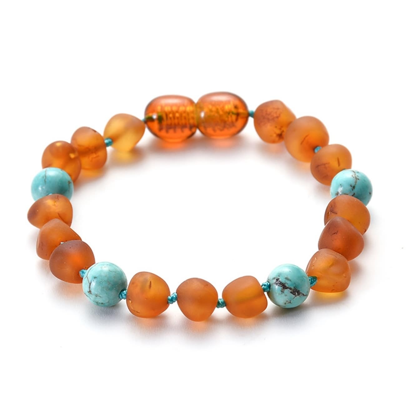 Schmuckarmband 6 mm Bernstein für Sie und Ihn, Perlenarmband, tolle Geschenkidee, 15 cm