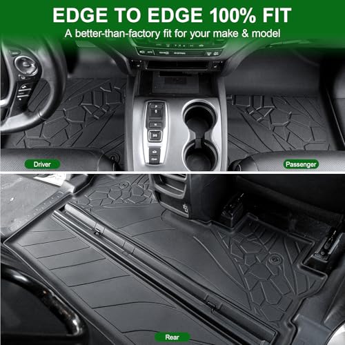 Image of Floor Mats for 2017-2025 2026 Honda Ridgeline, TPE All Weather Durable Floor Liners for Honda Ridgeline Accessories