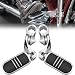 Motorcycle Highway Pegs Foot Peg for Softail Sportster Electra Road Glide Road King Street Glide with 1.25" Engine Guard 1 1/4 Highway Bar