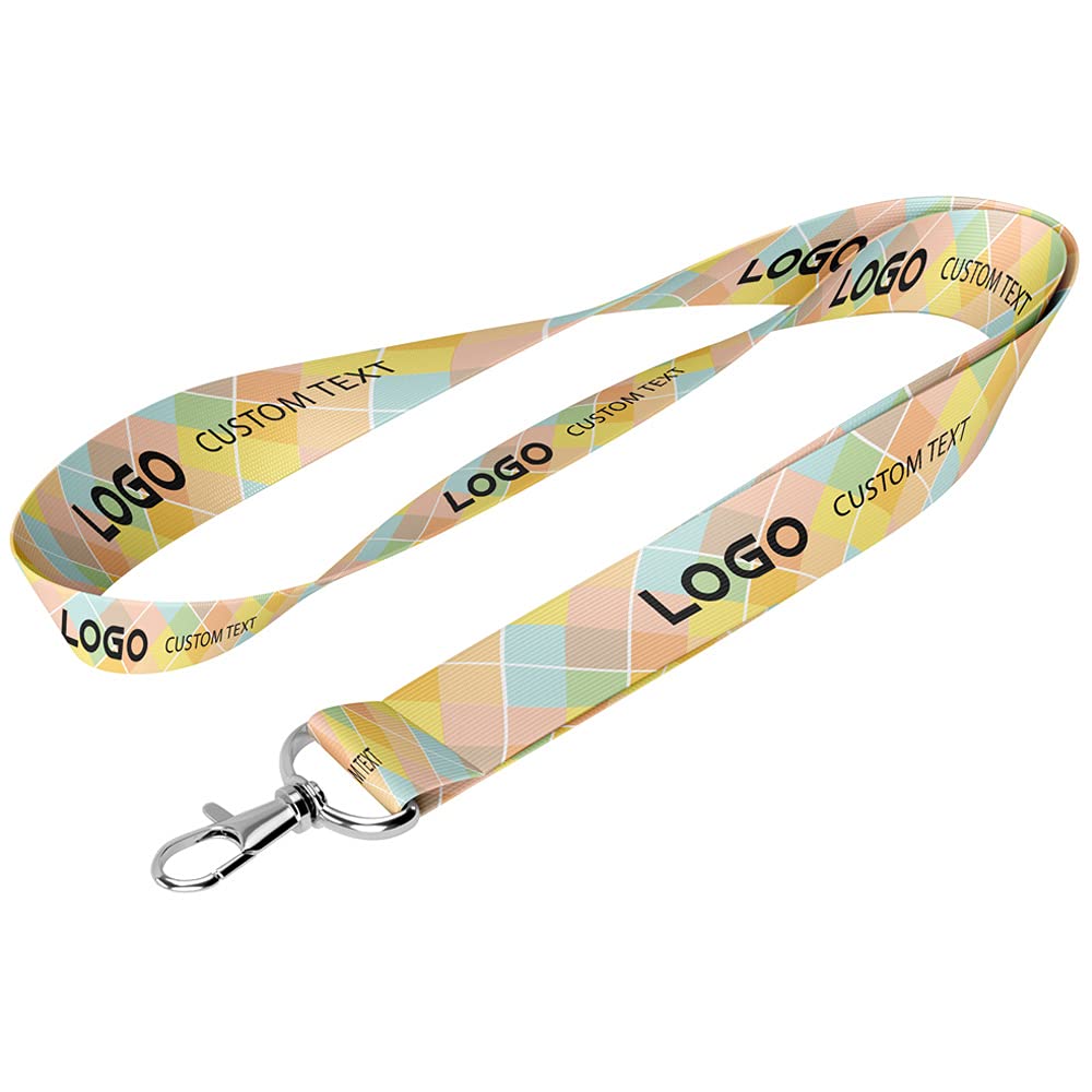 Magic Laughs Pastel Diamond Pattern ID Card Satin Tag (20MM)