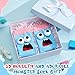 Jamntower Crazy Silly Funny Wacky Socks Monster Socks 3D Eyes Novelty Fashion Cartoon Fuzzy for Gifts, Party Costume(Light Blue,M,Whimsical)