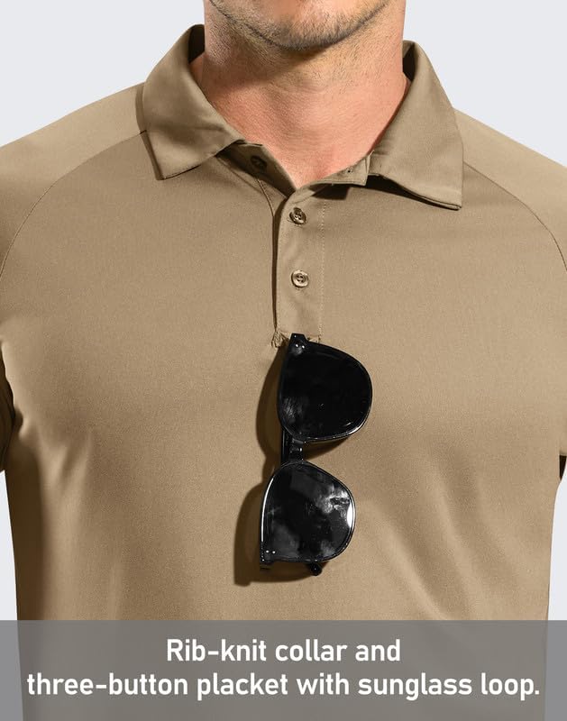 Pudolla メンズ 長袖 ゴルフ ポロシャツ UPF 50+ 軽量 日焼け防止 クール SPF ハイキングシャツ 男性用