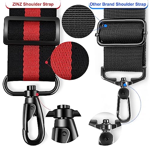 ZINZ Shoulder Strap - 59 Inch Universal Heavy-duty Adjustable Strap with Ultra-thick Fixed Breathable Pad for Laptop, Crossbody, Gym, Camera Bag and More - Stripe-BRB4