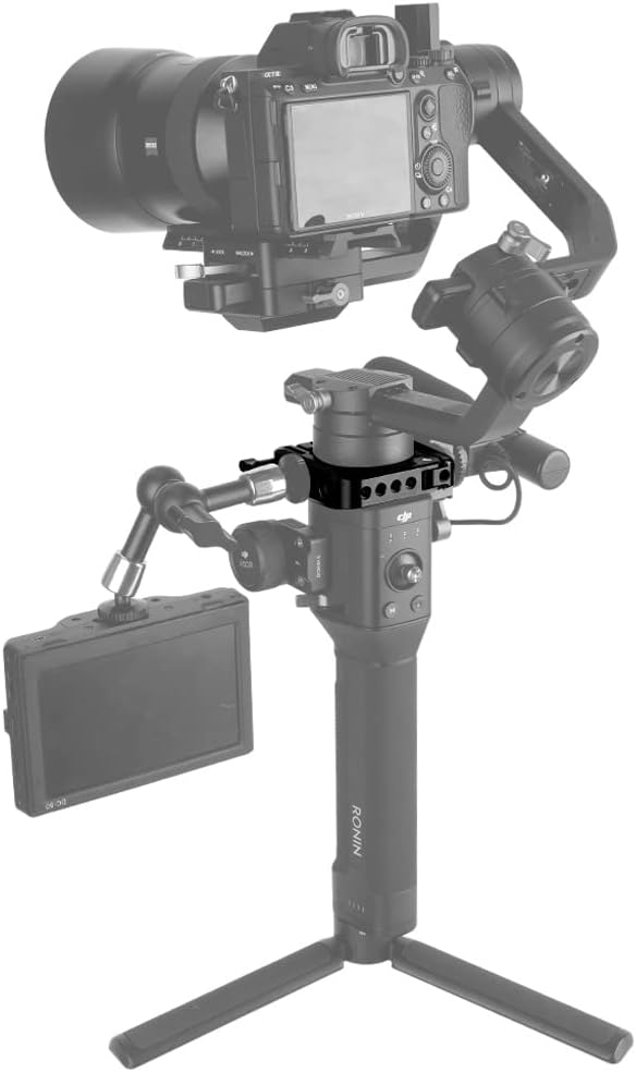 NICEYRIG Mounting Clamp Ring for DJI Ronin S, with NATO Rail 1/4 3/8 Thread for Gimbal Side Handle, Monitor Mount, Articulating Arm - 279