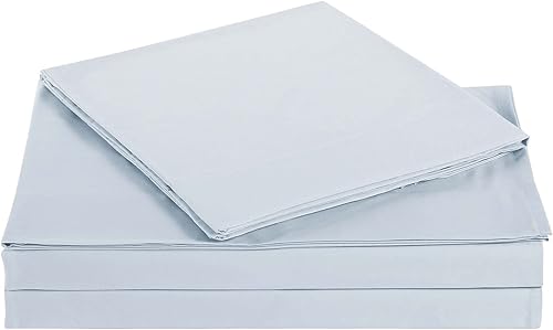 Miniatura 6 de My World Solid - Juego de sábanas de 3 piezas, color blanco, tamaño individual