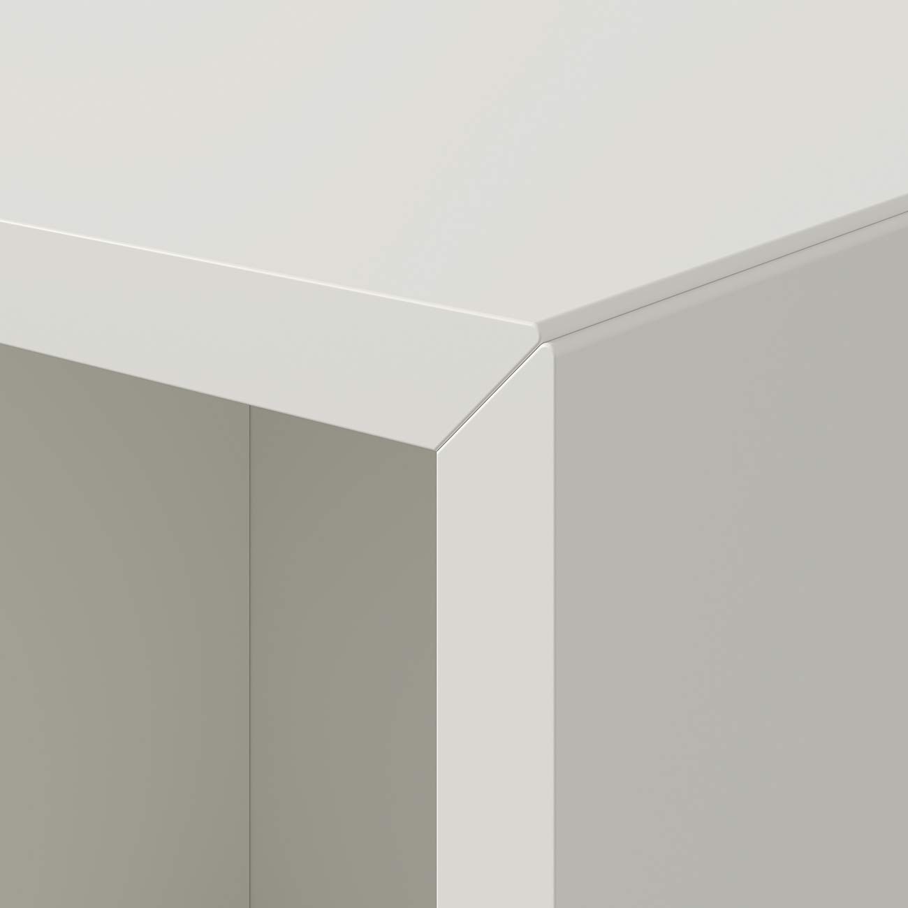 Iconico Home QBE Cubo da parete 4 vani a giorno, Ingresso, Soggiorno, Camera da letto, Cameretta ragazzi, Studio, 75x35xh75 cm, Bianco