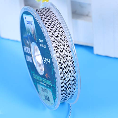 VORCOOL Hookline Angelschnur Geflochtene Tarnung Karpfen Haar Rigs Angeln Tack 20m (20 Pfund) – Bild 4