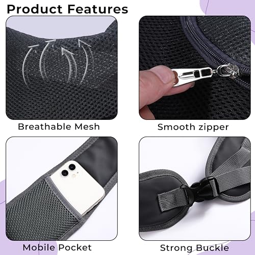 Image of Kraptick Pet Sling Bag, Dog Sling Bag, Cat Sling Carrier, Sling Bag Carrier for Dogs Cats, Pet Travel Pouch with Single Shoulder Pet Bag, Pet Carrier (MFP835)