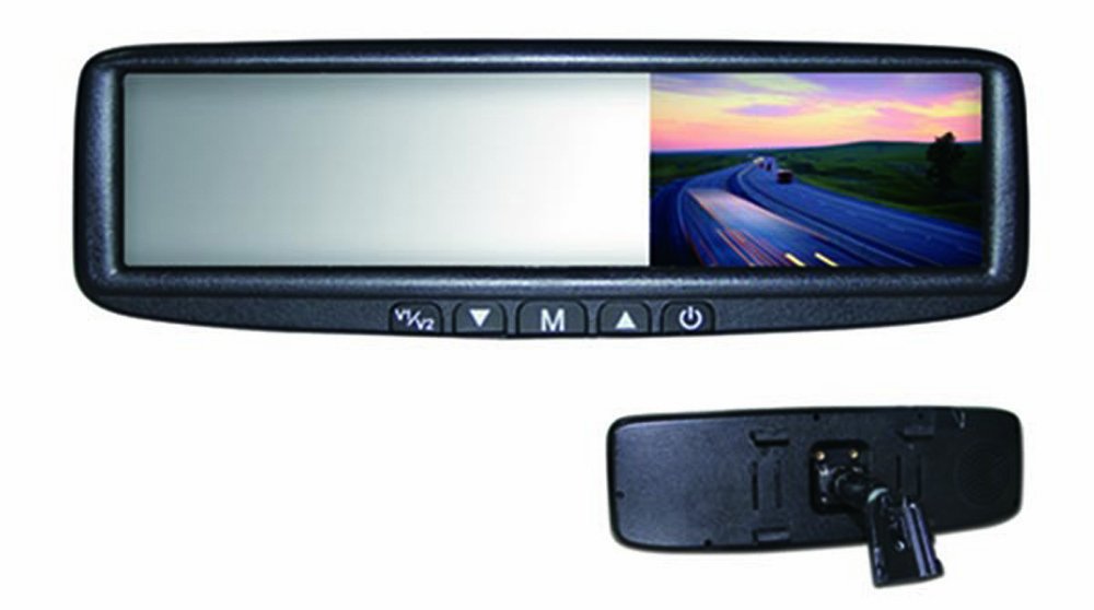 BOYO VTB46M - Replacement or Clip-on Rear-View Mirror with 4.3" TFT-LCD Backup Camera Monitor