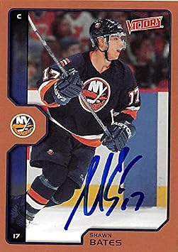 Autograph Warehouse 224100 Shawn Bates Autographed Hockey Card - New York Islanders 2002 Upper Deck Victory - No. 137