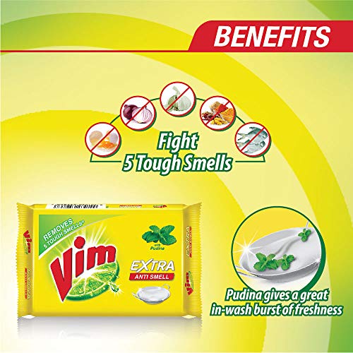 Image of Vim Dishwash Anti Smell Bar Pudina 250 g